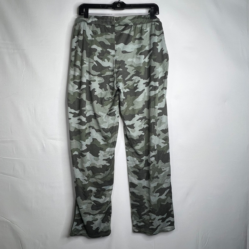 Lucky Brand Green Camo Pajama Set Women XL Lounge Pants Shorts Sleepwear Soft - Picture 6 of 15